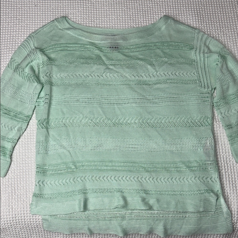 White House - Black Market Green Knit Top - XS
